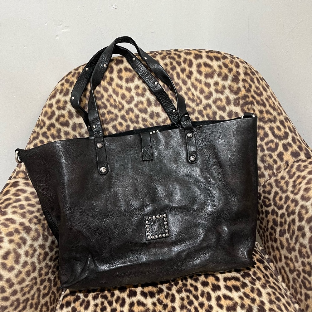 Studded Campomaggi Bag in Nero - Picture 3 of 4